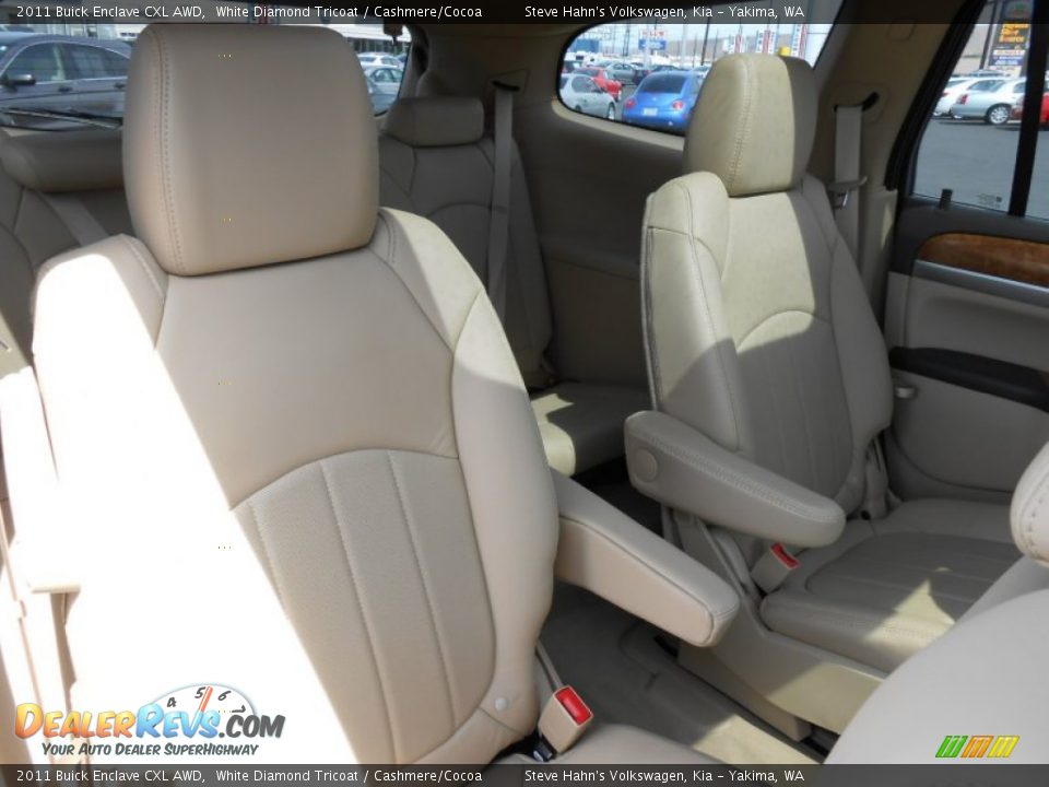 2011 Buick Enclave CXL AWD White Diamond Tricoat / Cashmere/Cocoa Photo #14