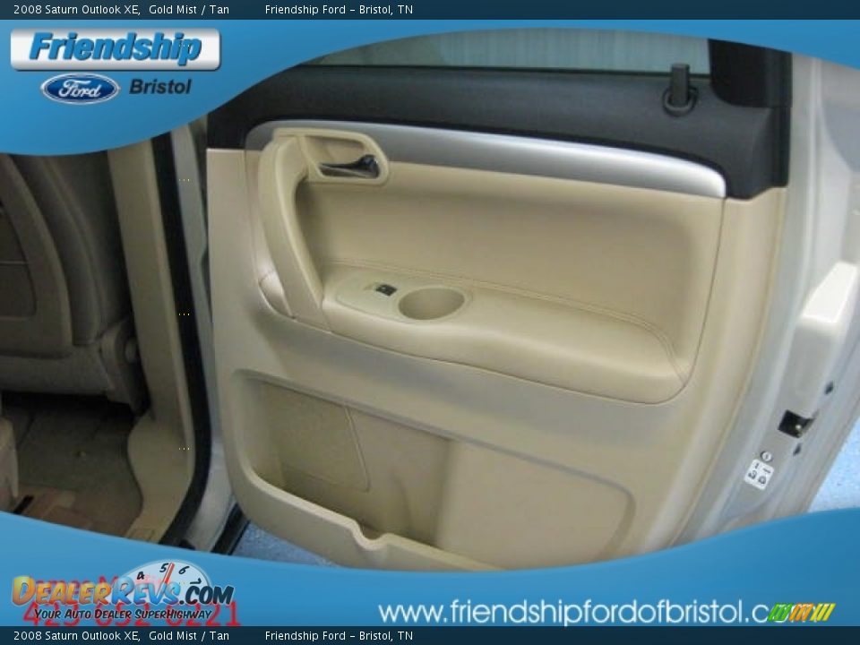 2008 Saturn Outlook XE Gold Mist / Tan Photo #16