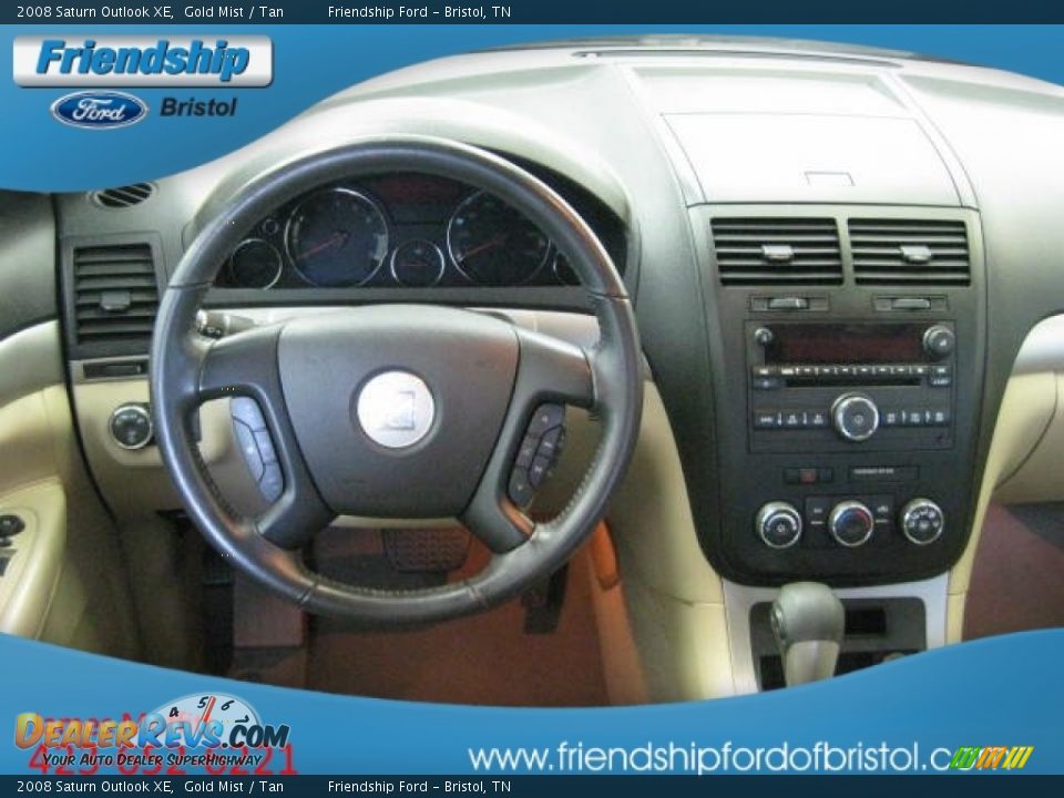 2008 Saturn Outlook XE Gold Mist / Tan Photo #17