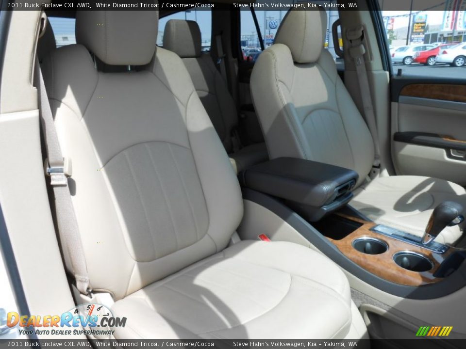 2011 Buick Enclave CXL AWD White Diamond Tricoat / Cashmere/Cocoa Photo #17