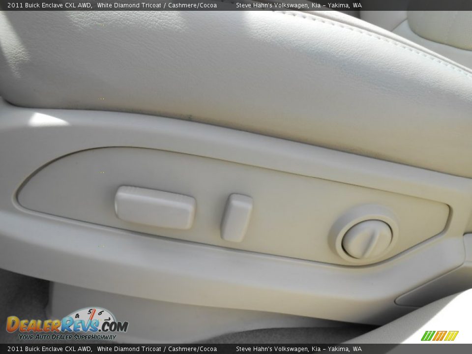 2011 Buick Enclave CXL AWD White Diamond Tricoat / Cashmere/Cocoa Photo #18