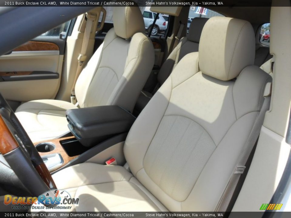 2011 Buick Enclave CXL AWD White Diamond Tricoat / Cashmere/Cocoa Photo #20