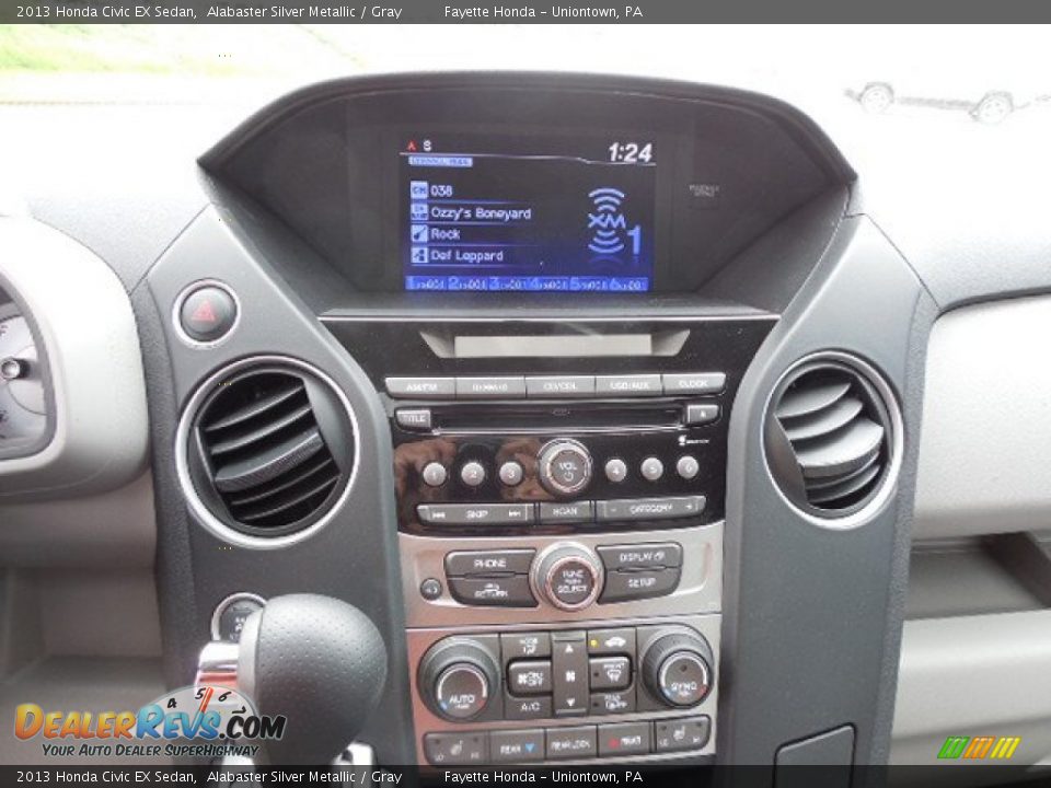 2013 Honda Civic EX Sedan Alabaster Silver Metallic / Gray Photo #13