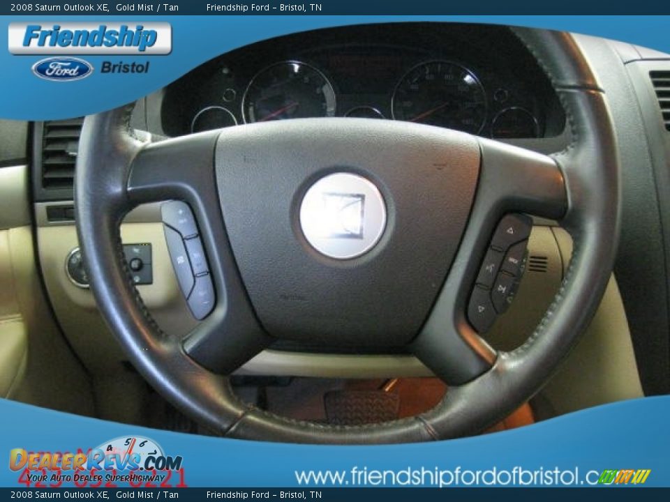 2008 Saturn Outlook XE Gold Mist / Tan Photo #20