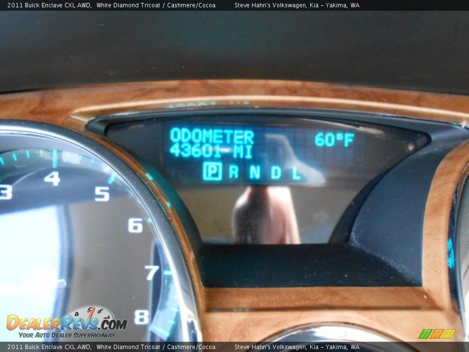 2011 Buick Enclave CXL AWD White Diamond Tricoat / Cashmere/Cocoa Photo #22