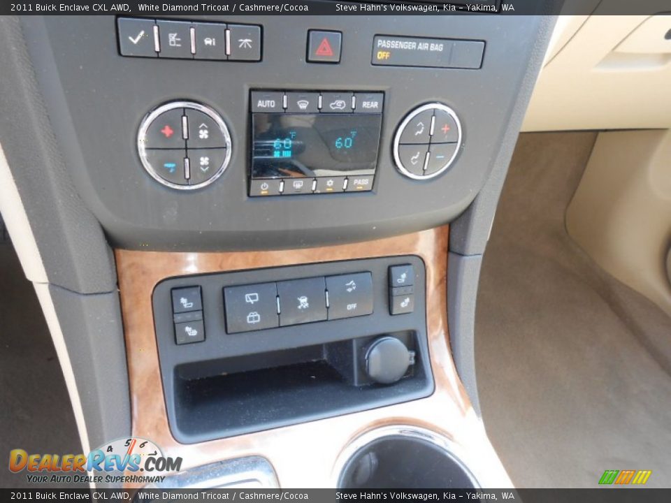 2011 Buick Enclave CXL AWD White Diamond Tricoat / Cashmere/Cocoa Photo #25