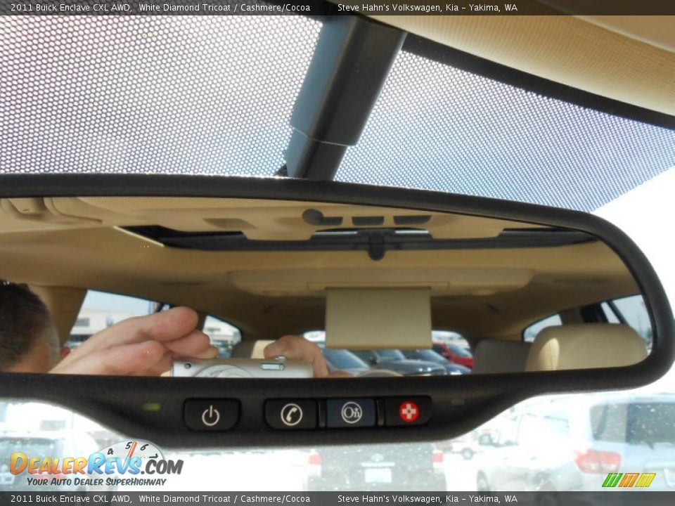 2011 Buick Enclave CXL AWD White Diamond Tricoat / Cashmere/Cocoa Photo #26