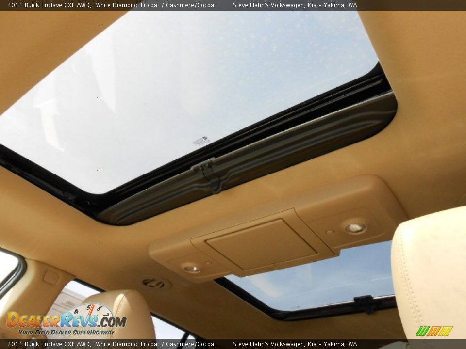 2011 Buick Enclave CXL AWD White Diamond Tricoat / Cashmere/Cocoa Photo #27