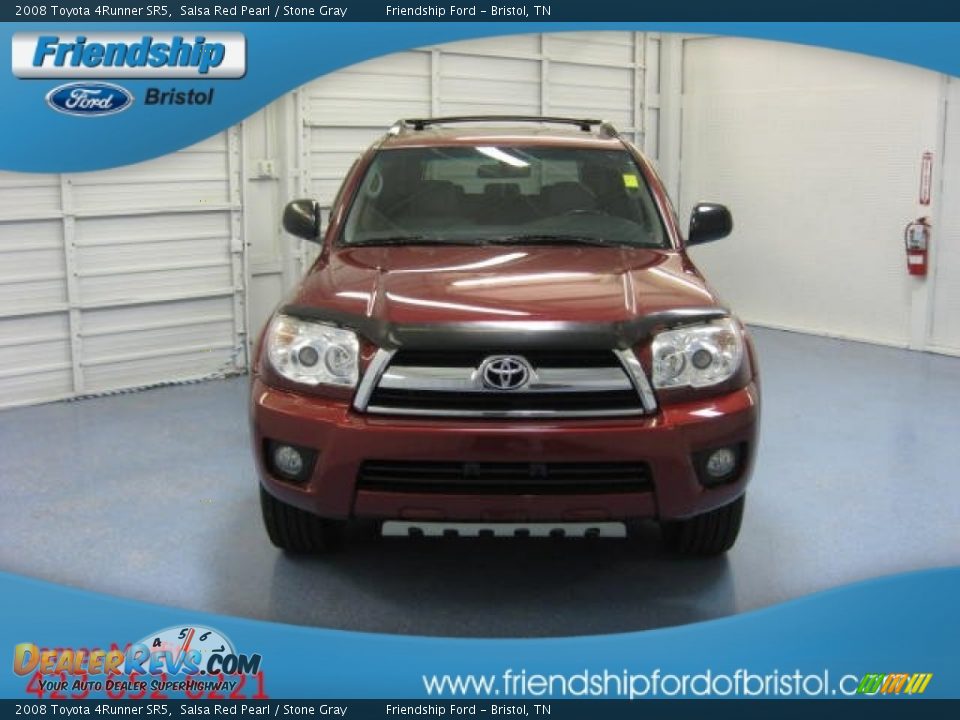 2008 Toyota 4Runner SR5 Salsa Red Pearl / Stone Gray Photo #3