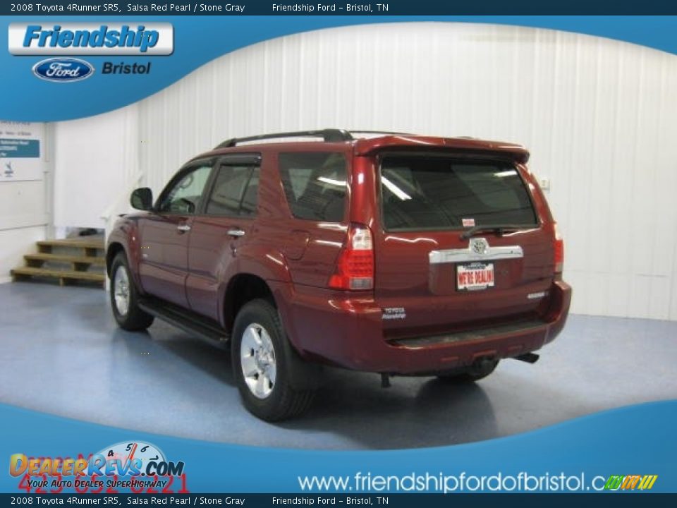 2008 Toyota 4Runner SR5 Salsa Red Pearl / Stone Gray Photo #5