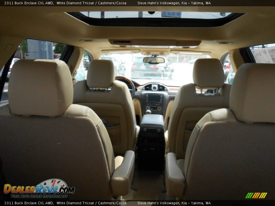 2011 Buick Enclave CXL AWD White Diamond Tricoat / Cashmere/Cocoa Photo #31