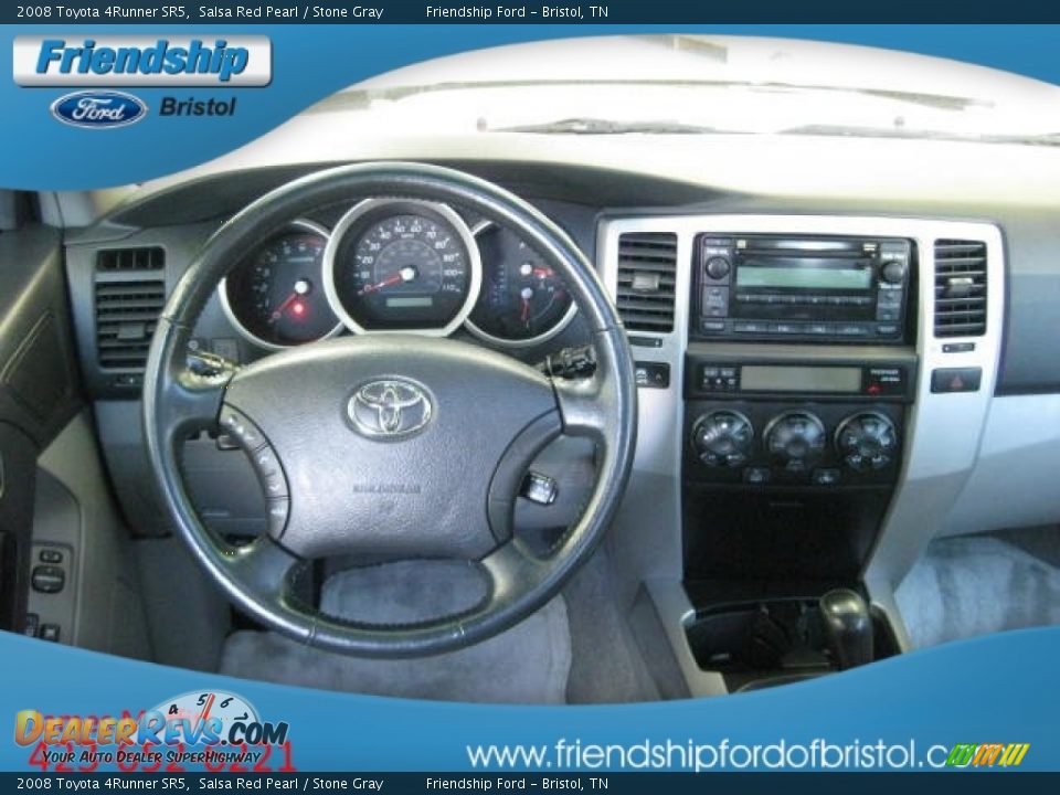 2008 Toyota 4Runner SR5 Salsa Red Pearl / Stone Gray Photo #16