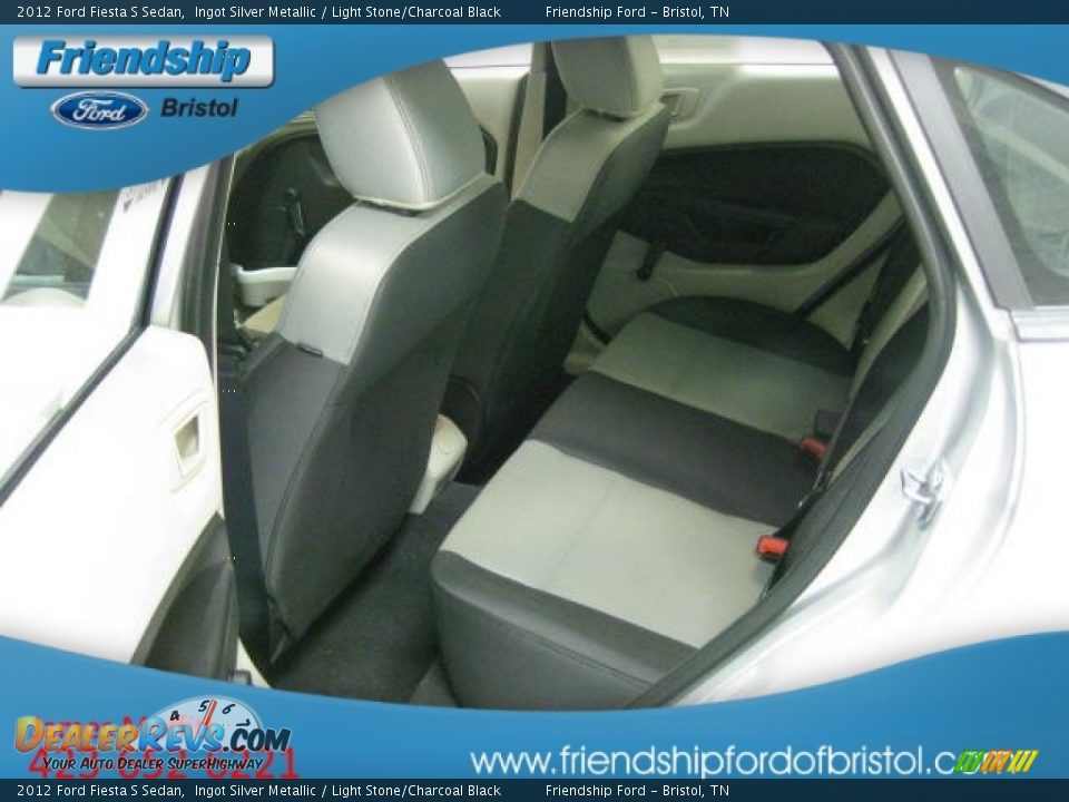 2012 Ford Fiesta S Sedan Ingot Silver Metallic / Light Stone/Charcoal Black Photo #9