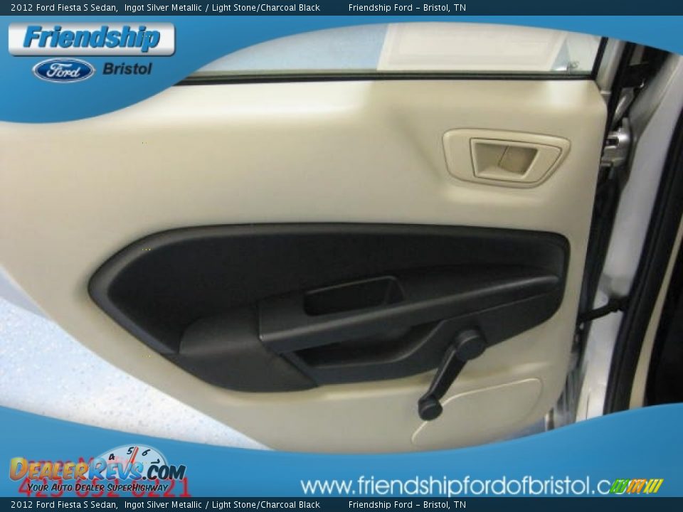 2012 Ford Fiesta S Sedan Ingot Silver Metallic / Light Stone/Charcoal Black Photo #11