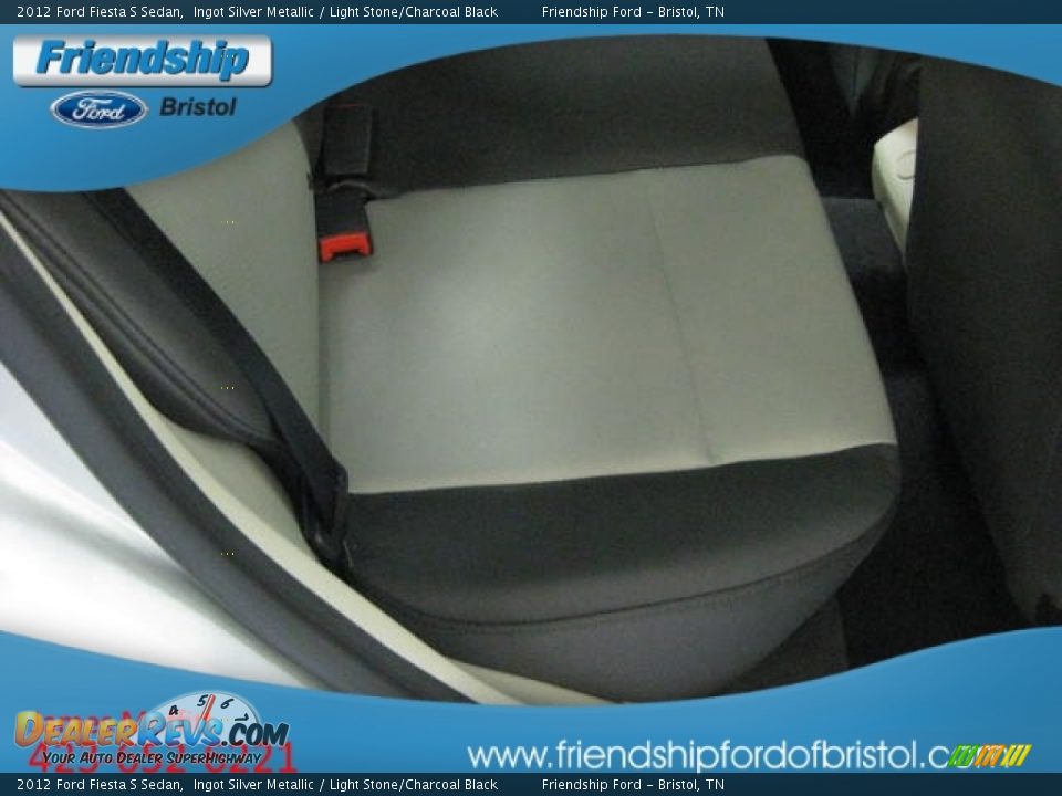 2012 Ford Fiesta S Sedan Ingot Silver Metallic / Light Stone/Charcoal Black Photo #15