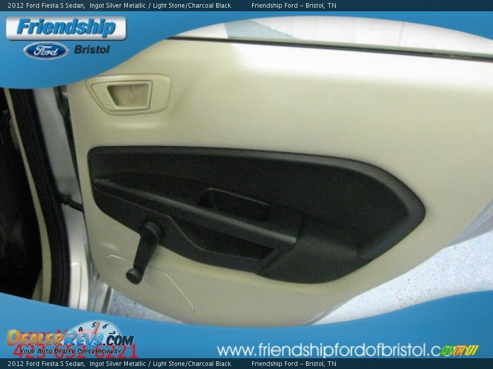 2012 Ford Fiesta S Sedan Ingot Silver Metallic / Light Stone/Charcoal Black Photo #16