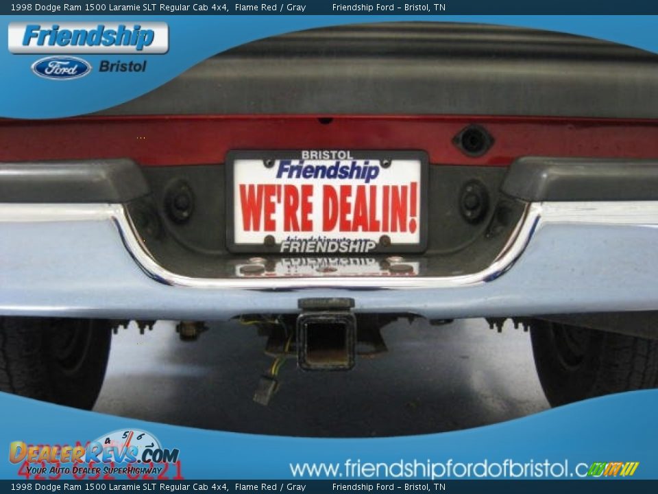 1998 Dodge Ram 1500 Laramie SLT Regular Cab 4x4 Flame Red / Gray Photo #7