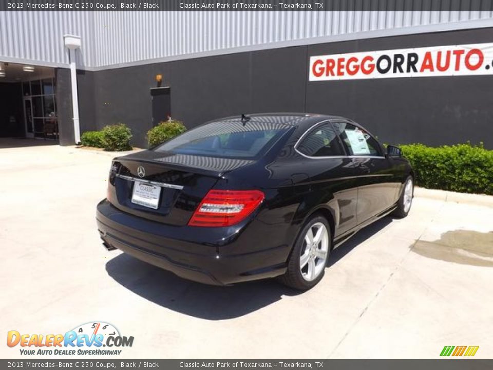 2013 Mercedes-Benz C 250 Coupe Black / Black Photo #3