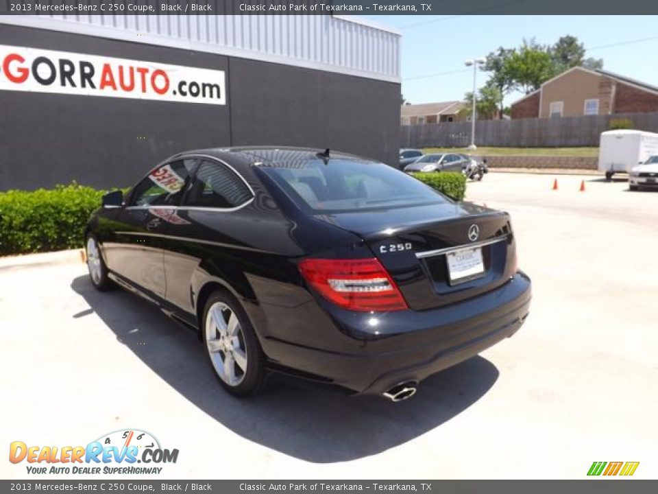 2013 Mercedes-Benz C 250 Coupe Black / Black Photo #4