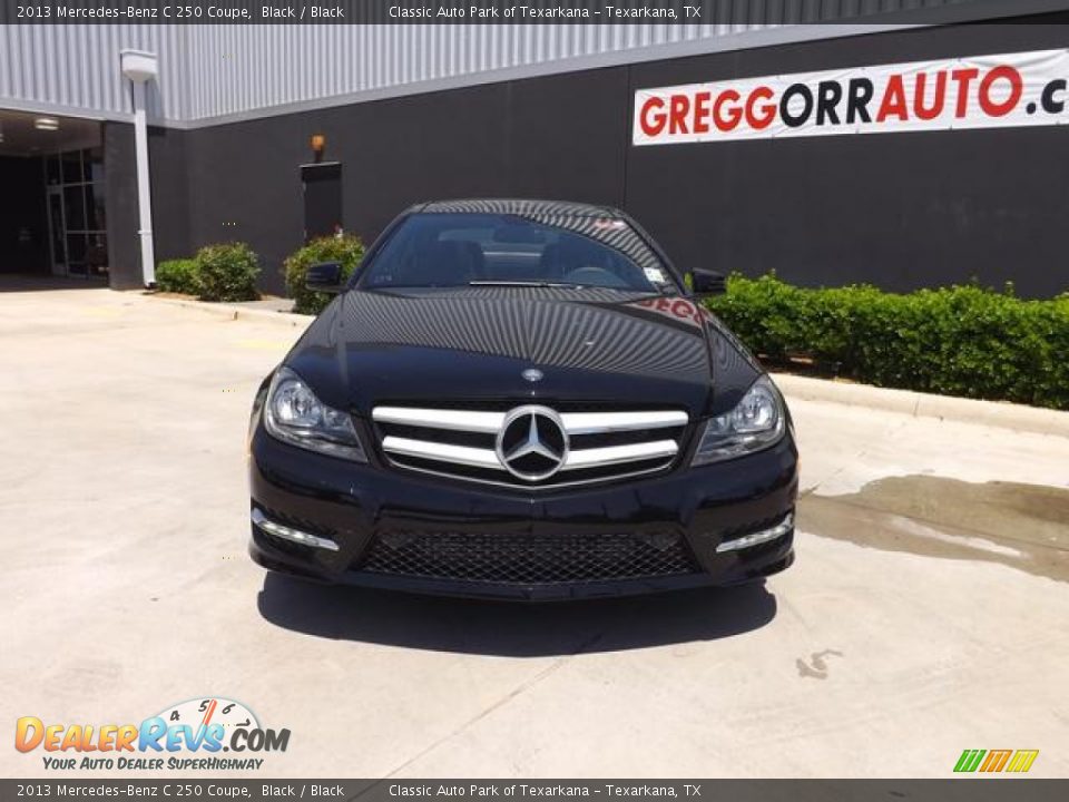 2013 Mercedes-Benz C 250 Coupe Black / Black Photo #7