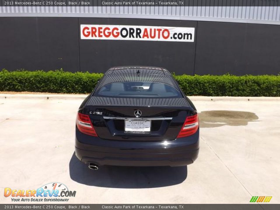 2013 Mercedes-Benz C 250 Coupe Black / Black Photo #8