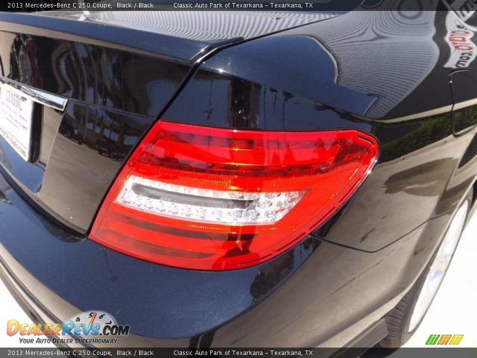 2013 Mercedes-Benz C 250 Coupe Black / Black Photo #14