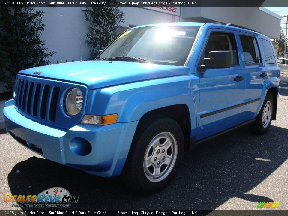 2008 Jeep Patriot Sport Surf Blue Pearl / Dark Slate Gray Photo #3
