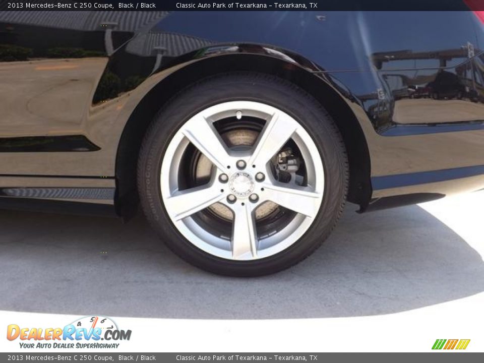 2013 Mercedes-Benz C 250 Coupe Black / Black Photo #15