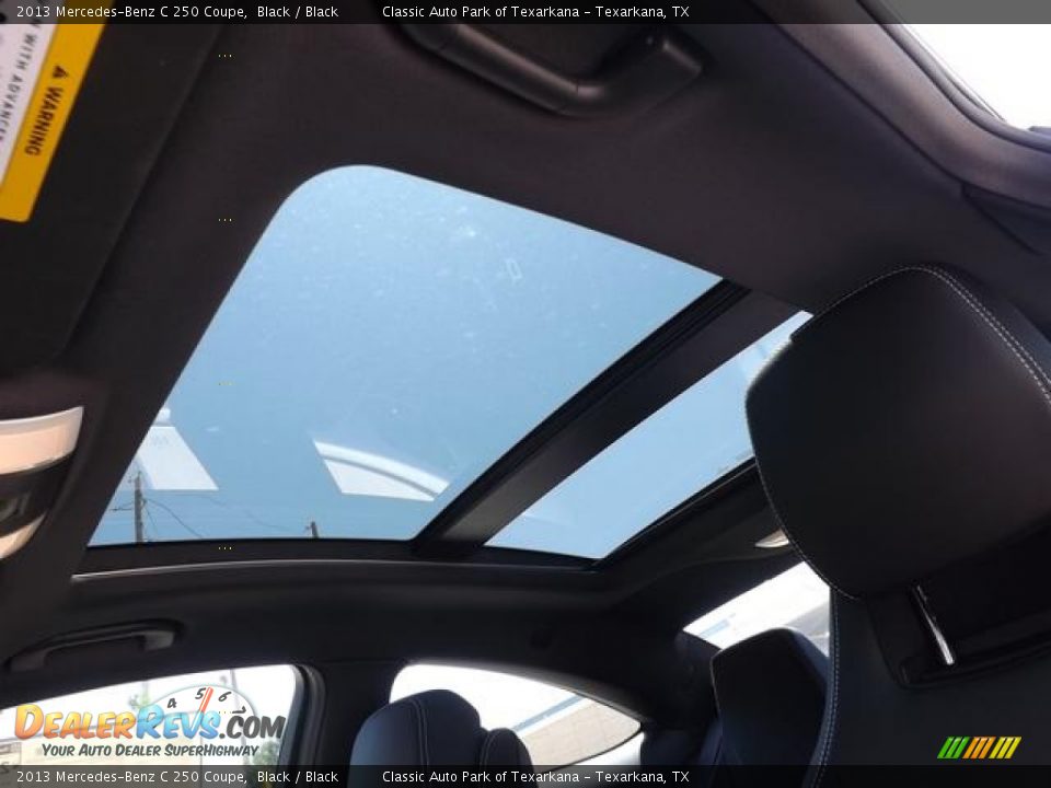 2013 Mercedes-Benz C 250 Coupe Black / Black Photo #25