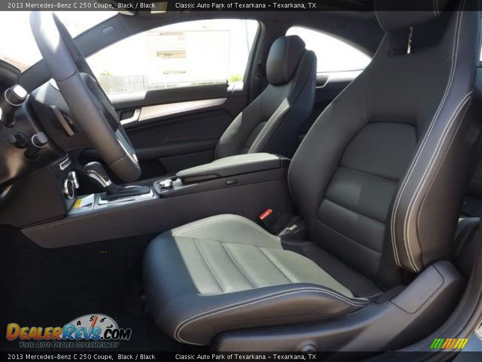 2013 Mercedes-Benz C 250 Coupe Black / Black Photo #26
