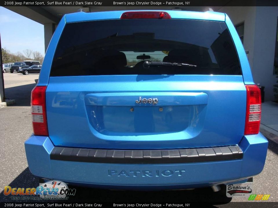 2008 Jeep Patriot Sport Surf Blue Pearl / Dark Slate Gray Photo #5
