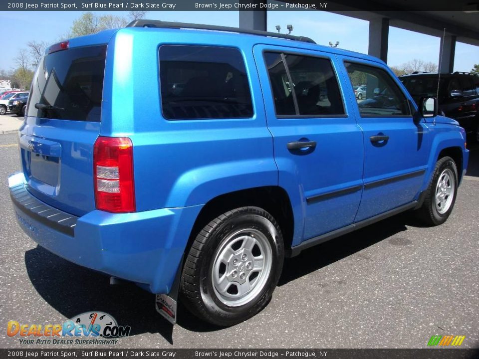 2008 Jeep Patriot Sport Surf Blue Pearl / Dark Slate Gray Photo #6