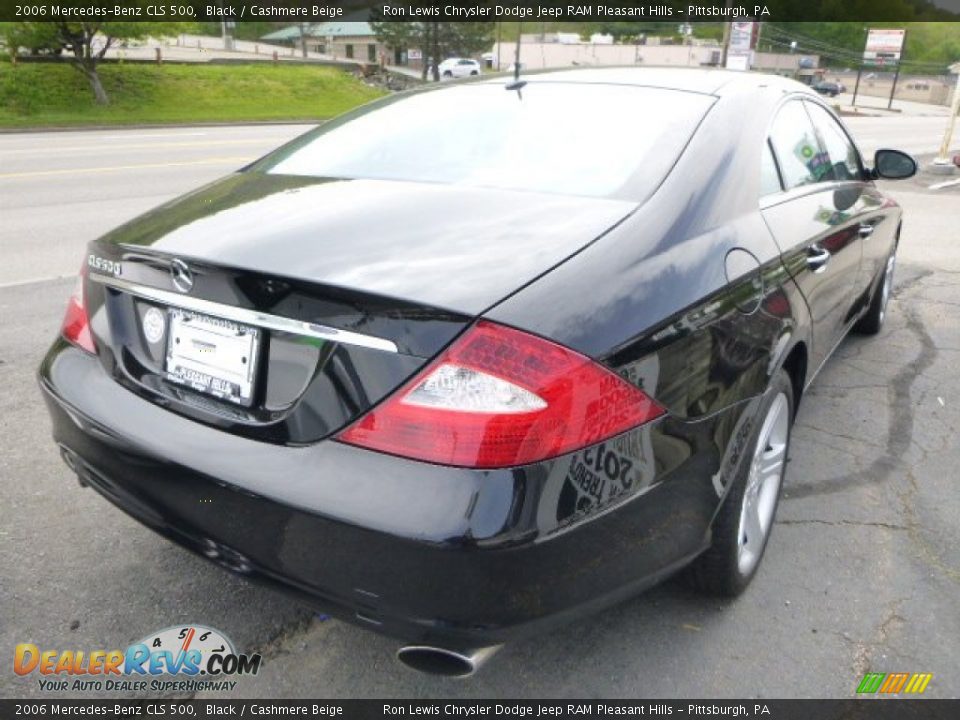 2006 Mercedes-Benz CLS 500 Black / Cashmere Beige Photo #4