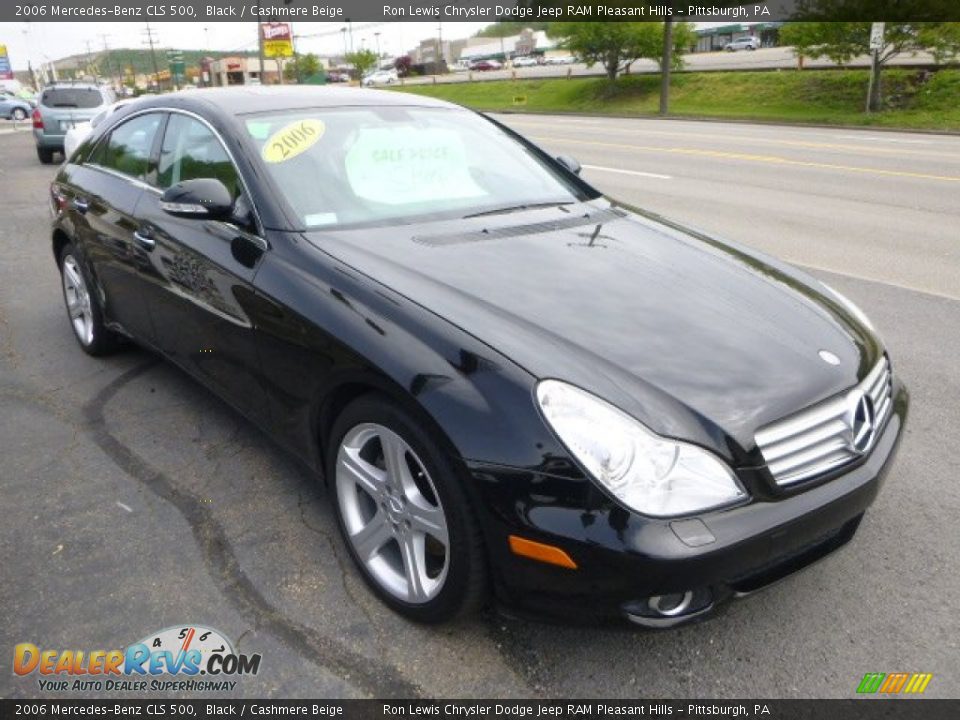 2006 Mercedes-Benz CLS 500 Black / Cashmere Beige Photo #5