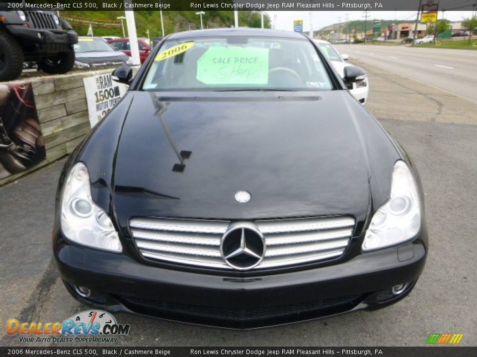 2006 Mercedes-Benz CLS 500 Black / Cashmere Beige Photo #6
