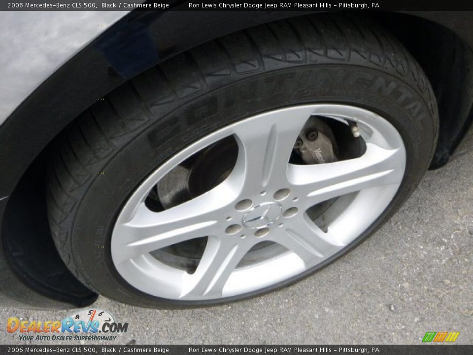 2006 Mercedes-Benz CLS 500 Black / Cashmere Beige Photo #7