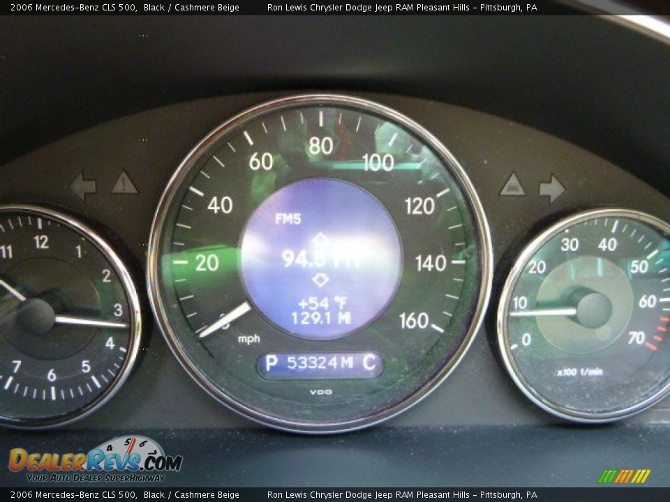 2006 Mercedes-Benz CLS 500 Black / Cashmere Beige Photo #20