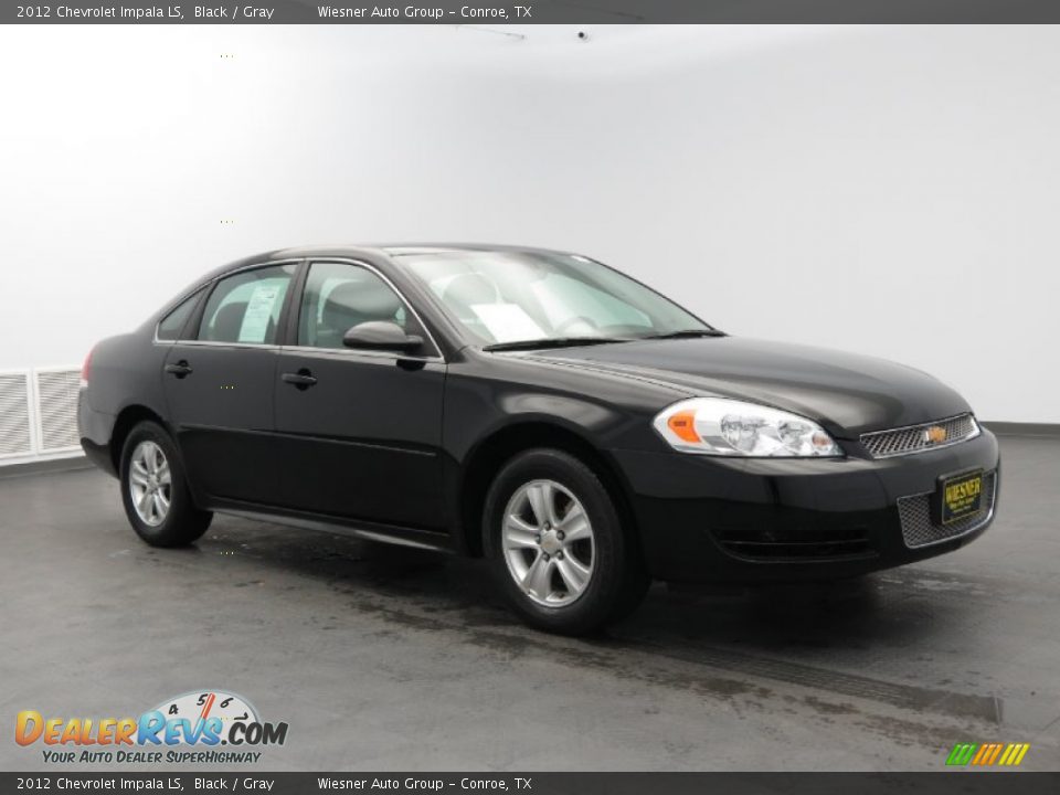 2012 Chevrolet Impala LS Black / Gray Photo #3