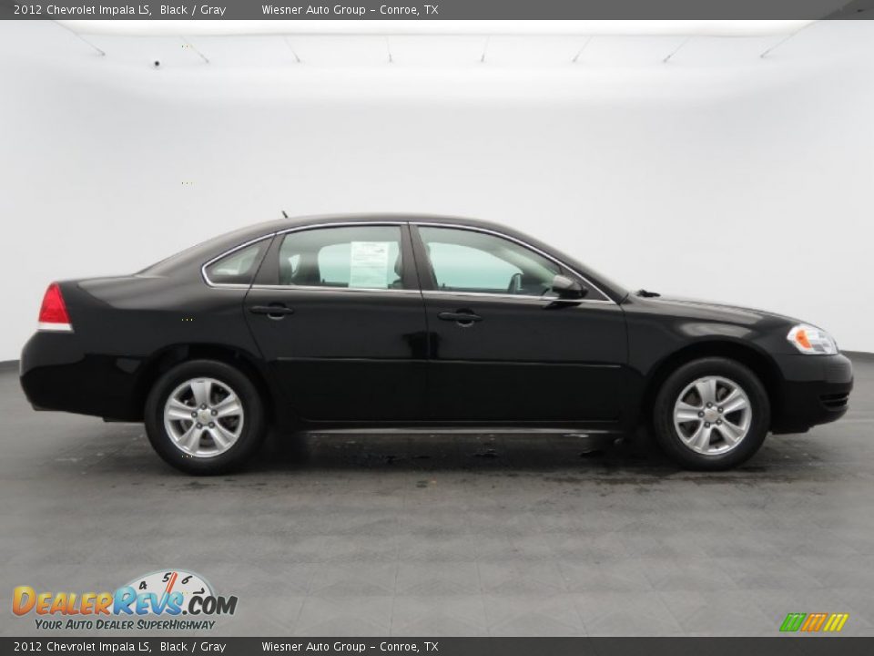 2012 Chevrolet Impala LS Black / Gray Photo #4