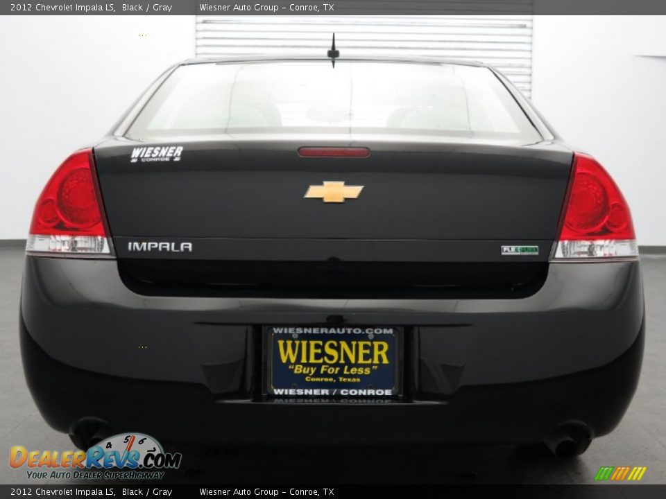 2012 Chevrolet Impala LS Black / Gray Photo #6