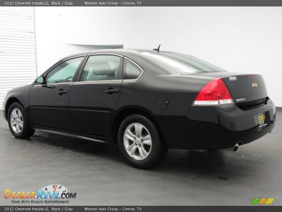 2012 Chevrolet Impala LS Black / Gray Photo #7