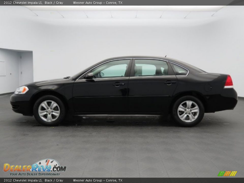 2012 Chevrolet Impala LS Black / Gray Photo #8