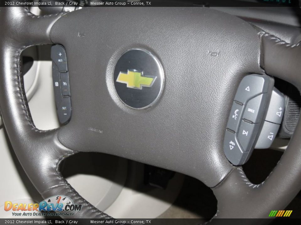 2012 Chevrolet Impala LS Black / Gray Photo #25