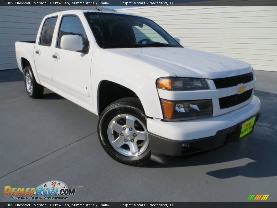 2009 Chevrolet Colorado LT Crew Cab Summit White / Ebony Photo #2