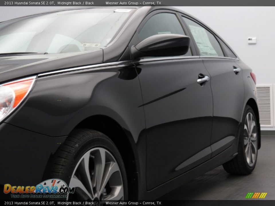 2013 Hyundai Sonata SE 2.0T Midnight Black / Black Photo #2