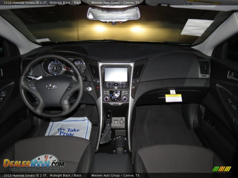2013 Hyundai Sonata SE 2.0T Midnight Black / Black Photo #5