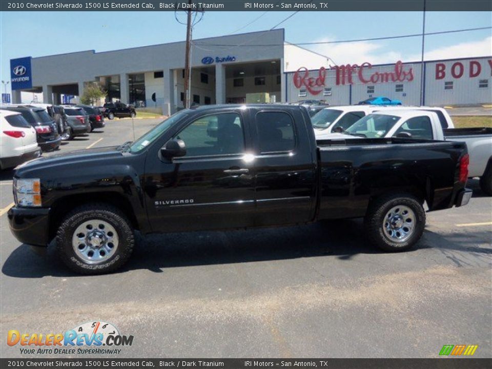 2010 Chevrolet Silverado 1500 LS Extended Cab Black / Dark Titanium Photo #4