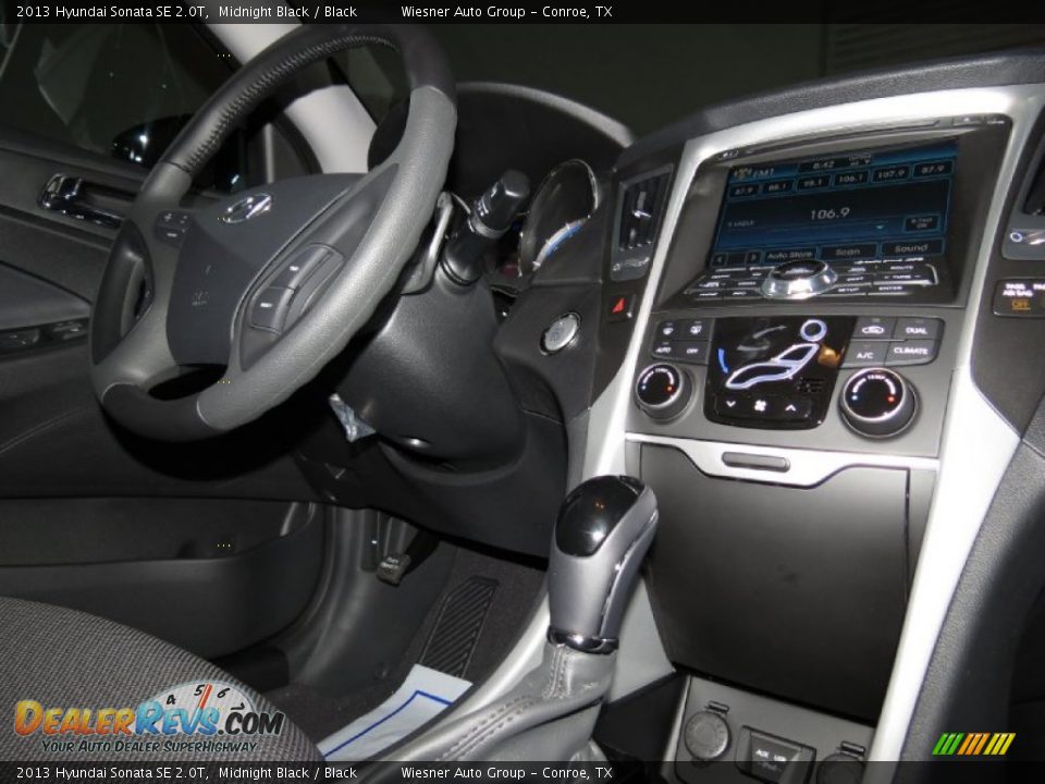 2013 Hyundai Sonata SE 2.0T Midnight Black / Black Photo #6