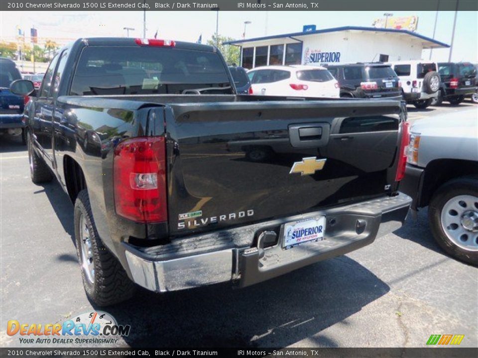 2010 Chevrolet Silverado 1500 LS Extended Cab Black / Dark Titanium Photo #5