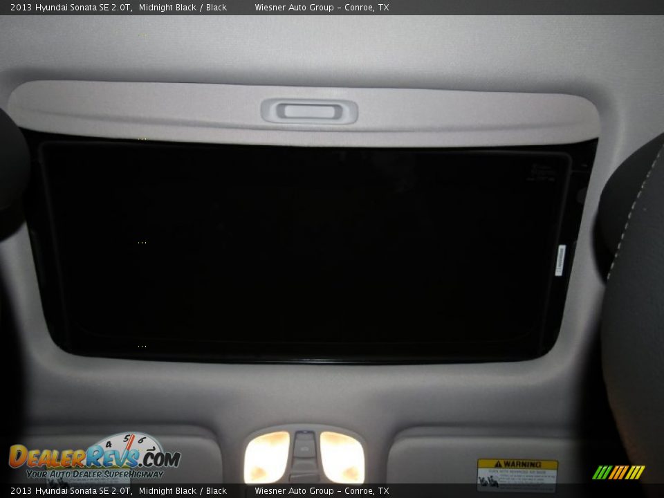 2013 Hyundai Sonata SE 2.0T Midnight Black / Black Photo #7